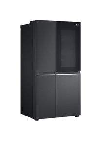 LG Kühl-/Gefrierkombination, GSQV90MCAE, 179 cm hoch, 91, 3 cm breit schwarz mattschwarz
