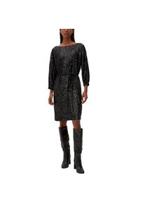 s.Oliver BLACK LABEL Cocktailkleid, mit Pailletten schwarz 44 N-Gr Kurzes Kleid von s.Oliver BLACK LABEL