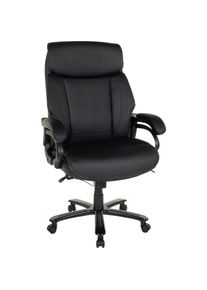 Duo Collection Bürostuhl »Ennio 180«, Kunstleder, belastbar bis 180 KG, Chefsessel schwarz