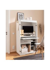 Sekretär »Niklas«, Made in Germany, PC-Schrank, Home Office , weiss , VOGL Möbelfabrik