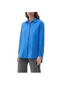s.Oliver Hemdbluse, mit verdeckter Knopfleiste blau 42 blue Lässige Hemdbluse von s.Oliver