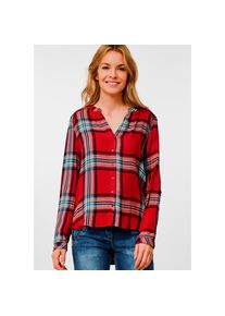 Cecil Karobluse, mit krempelbaren Ärmeln rot L (42) strong red Bluse von Cecil