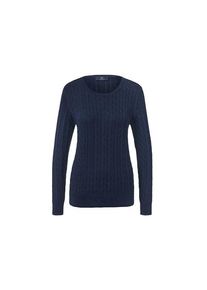 Pull en maille torsad&eacute;e, Bleu, Taille: S 36/38, Tchibo