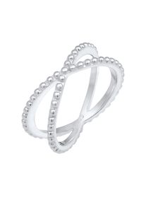 Elli Ring Damen Gr&ouml;&szlig;e 54 silber / perlwei&szlig;