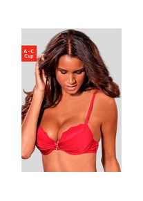 Lascana , Push-up-BH, mit 2 Tragevarianten, als Neckholder oder normal, sexy Dessous , rot , BHs