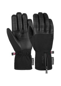 Reusch Lotus Skihandschuhe Herren - schwarz - Gr. 7 1/2 - Polyester/Leder