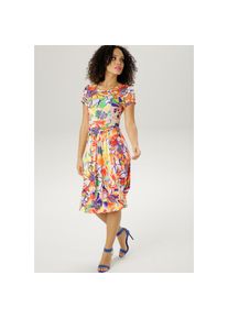 Aniston SELECTED Sommerkleid, mit farbenfrohem Blumendruck - NEUE KOLLEKTION bunt 42 N-Gr bunt-bedruckt Extravagantes Damenkleid mit farbenfrohem...