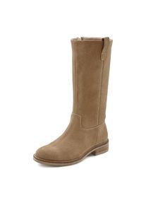 Lascana Stiefel, aus Leder im lässigen Cowboy-Look beige 39 sand Aus hochwertigem weichem Leder gefertigt