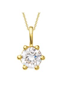 ONE ELEMENT Kettenanhänger »0, 2 ct Diamant Brillant Anhänger aus 585 Gelbgold« goldfarben gold Mit Liebe gefertigt aus 585 Gelbgold