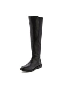 Lascana Stiefel, mit Langschaft aus einem Materialmix aus Leder und Stretchanteil schwarz 40 Aus einem tollen Materialmix gefertigt