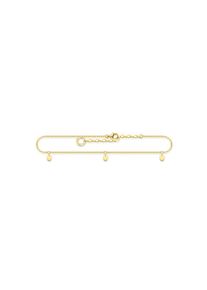 Thomas Sabo Fußkette »Plättchen, AK0025-001-21-L27V, AK0025-413-39-L27V« gelb