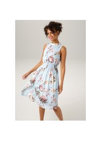Aniston CASUAL Sommerkleid, mit romantischen, pastellfarben Blumen bedruckt - NEUE KOLLEKTION bunt 48 N-Gr...