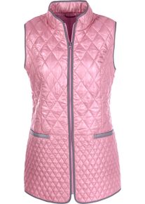 Damen Steppweste mit Stehkragen rosé