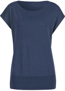 Damen Pullunder mit U-Boot-Ausschnitt jeansblau