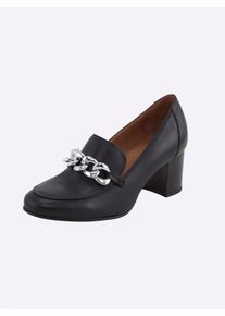 Heine Witt Damen Pumps, schwarz, Gr&ouml;&szlig;e 36, 100% Rindsleder