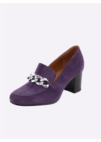 Heine Witt Damen Pumps, lila, Gr&ouml;&szlig;e 39, 100% Ziegenleder