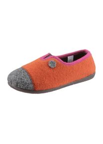 Landgraf Witt Damen Hausschuh, orange, Größe 39, 100% Filz