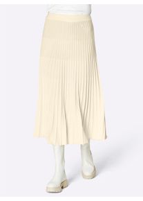 CREATION L PREMIUM Witt Damen Strickrock aus reiner Merino-Wolle, ecru, Größe 22, 100% Schurwolle