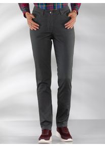 WITT Damen Stretch-Hose mit schmaler Beinweite, grau, Gr&ouml;&szlig;e 27, 98% Baumwolle, 2% Elasthan