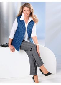 WITT Damen Steppweste mit Wattierung, jeansblau, Größe 38, 100% Polyester
