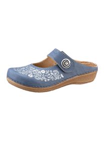 Franken Schuhe Witt Damen Clog, jeansblau, Größe 39, 100% Lederimitat