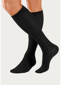 Bench. Bench Socken, 3 Paar, Wollsocken Aus Flauschigem Material mit 53% Wolle Schwarz, Größe 39-42
