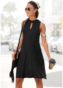 Lascana Witt Damen Jerseykleid, schwarz, Gr&ouml;&szlig;e 34, 100% Viskose