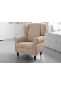 Inosign Ohrensessel »Asino«, mit Federkern beige