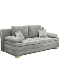 Jockenhöfer Schlafsofa, mit Bettfunktion und Bettkasten, als Dauerschläfer geeignet , grau , Jockenhöfer Gruppe , hellgrau