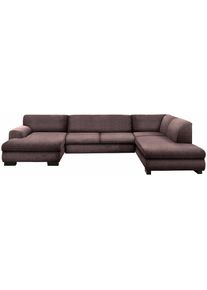 Wohnlandschaft »Nika«, Wohnlandschaft, MELROSE®, PRIMABELLE® oder Struktur, mit Bettfunktion , braun , Home Affaire