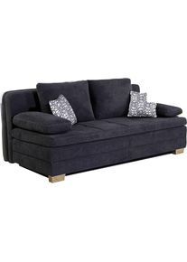 Jockenhöfer Schlafsofa, mit Bettfunktion und Bettkasten, als Dauerschläfer geeignet , blau , Jockenhöfer Gruppe , dunkelblau