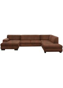 Wohnlandschaft »Nika«, Wohnlandschaft, MELROSE®, PRIMABELLE® oder Struktur, mit Bettfunktion , braun , Home Affaire , mokka