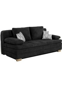 Jockenhöfer Schlafsofa, mit Bettfunktion und Bettkasten, als Dauerschläfer geeignet , grau , Jockenhöfer Gruppe , dunkelgrau