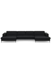 Wohnlandschaft »Modica«, XXL, in moderner Optik mit, 2 grosszügigen Recamieren, frei im Raum , grau , DOMO collection , anthrazit