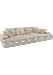 MR. COUCH Big-Sofa, wahlweise mit Kaltschaum (140kg Belastung/Sitz) und AquaClean-Stoff beige natur
