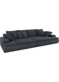 MR. COUCH Big-Sofa, wahlweise mit Kaltschaum (140kg Belastung/Sitz) und AquaClean-Stoff blau blaugrau
