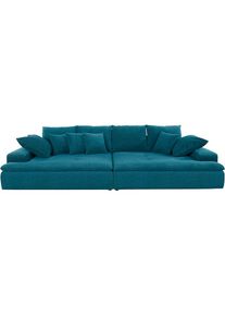 MR. COUCH Big-Sofa, wahlweise mit Kaltschaum (140kg Belastung/Sitz) und AquaClean-Stoff blau petrol