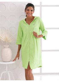 feel good Witt Damen Bademantel, reseda, Größe 52/54, 80% Baumwolle, 20% Polyester