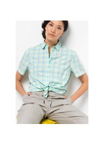 Jack Wolfskin Karobluse »LITTLE LAKE SHIRT W« blau XL (46) aquablau-kariert Bluse