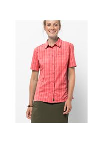 Jack Wolfskin Karobluse »CENTAURA SHIRT W« rosa XXL (48) rosa-kariert Bluse für Reise und Freizeit
