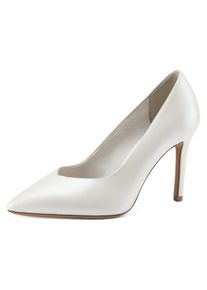 Tamaris High-Heel-Pumps, mit schlankem Absatz weiß 37 weiß-glänzend In spitzer Form