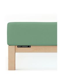 Schlafgut Spannbettlaken »Soft Contact«, (1 St.), 100% Bio Baumwolle grün Green Mid