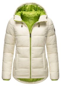 Marikoo Winterjacke 'Leandraa' Damen, limette / schwarz / weiß, Größe XS