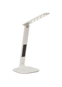 LED Schreibtischlampe »GLENN«, 55cm Höhe, Touchdimmer, CCT, 320lm, schwenkbar, Wecker, Kalender, weiss , weiss , BRILLIANT LEUCHTEN