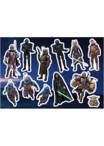 Wandtattoo Mandalorian Iconic Figures