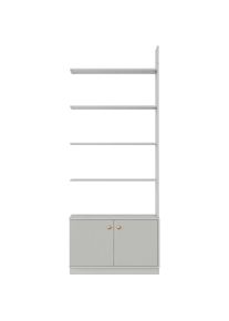 BePureHome Garderobenschrank »Madu« grau Stilvoller Schrank