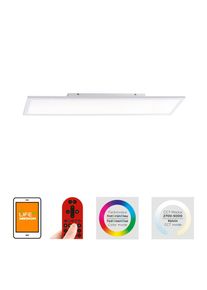 Leuchten Direkt Deckenleuchte &raquo;LOLAsmart-FLAT&laquo;, 1 flammig-flammig, RGB+tunable white, Infrarot inkl., Fernbedienung, Smarthome f&auml;hig wei&szlig;