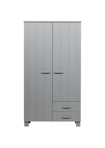 BePureHome Garderobenschrank »Dennis« grau Solider, stabiler Kleiderschrank