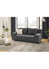 Jockenhöfer JOCKENHÖFER GRUPPE Schlafsofa, als Dauerschläfer geeignet, Bettfunktion und Stauraum/Bettkasten grau anthrazit