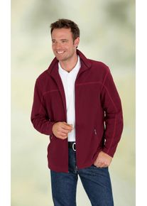 Herren Fleecejacke bordeaux